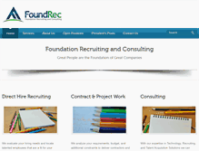 Tablet Screenshot of foundrec.com